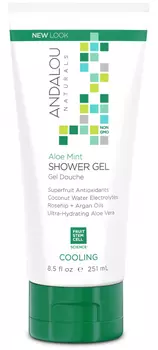 ANDALOU NATURALS Гель охлаждающий для душа Мята и алоэ 251 мл