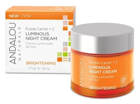 ANDALOU NATURALS Крем осветляющий ночной Пурпурная морковь и витамин С 50 мл