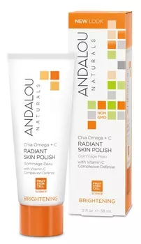 ANDALOU NATURALS Крем-скраб для лица Семена чиа и омега 58 мл