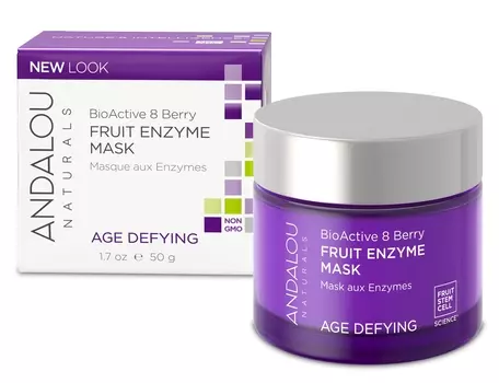 ANDALOU NATURALS Маска фруктовая отшелушивающая Биоактив 8 ягод 50 мл