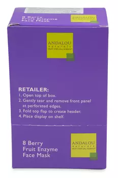 ANDALOU NATURALS Маска омолаживающая для лица Энзимы клюквы и яблока 6*8 г