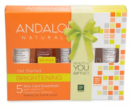 ANDALOU NATURALS Набор из 5 мини продуктов Хиты коллекции Сияние