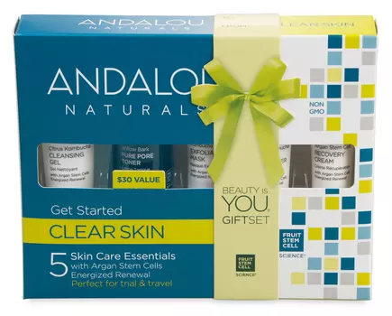 ANDALOU NATURALS Набор из 5 мини продуктов Комплексное очищение лица