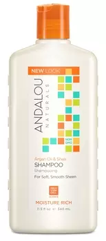 ANDALOU NATURALS Шампунь для увлажнения волос Арган и ши 340 мл