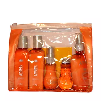 ANGEL PROFESSIONAL Набор миниатюр для окрашенных волос в косметичке Angel Professional