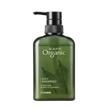ANGFA Шампунь мужской органический для жирных волос, с дозатором / SCALP D Organic OILY 350 мл
