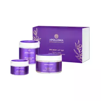 APOLLONIA Лифтинг-набор Таинство омоложения (соль для ванны 300 гр + мусс для тела 200 мл + крем-масло для рук и ногтей 75 мл) / SPA BODY LIFT SET