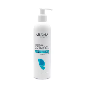 ARAVIA Гель очищающий с морской солью / Professional Pedicure Bath Gel 300 мл
