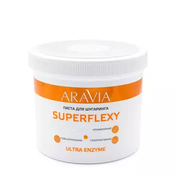 ARAVIA Professional Паста для шугаринга Мягкая с ферментами / SUPERFLEXY Ultra Enzyme 750 г