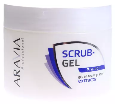 ARAVIA Скраб-гель с экстрактом зеленого чая и винограда перед депиляцией 300 мл