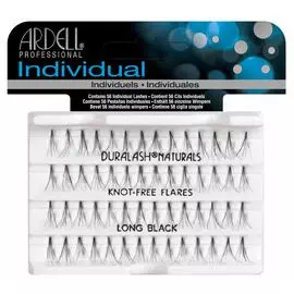 ARDELL Пучки ресниц безузелковые длинные, черные / Duralash Naturals Knot-Free Flairs Long Black