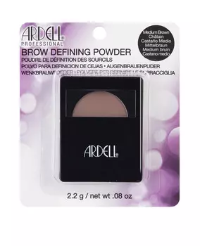 ARDELL Пудра для бровей с кистью и зеркалом, средне-коричневый / Brow Defining Powder Medium Brown 2,2 г