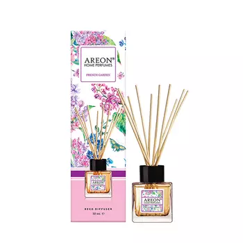 AREON Диффузор ароматический, французский сад / HOME PERFUME STICKS GARDEN French Garden 50 мл