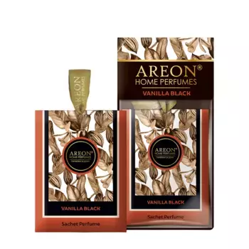AREON Саше ароматическое, чёрная ваниль / HOME PERFUMES SACHET PREMIUM Vanilla Black 23 гр