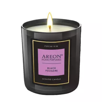 AREON Свеча ароматическая Премиум, черный фужер / HOME PERFUMES Black Fougere 600 гр