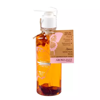 AROMA JAZZ Масло массажное жидкое для лица Джаз лепестков роз 200 мл