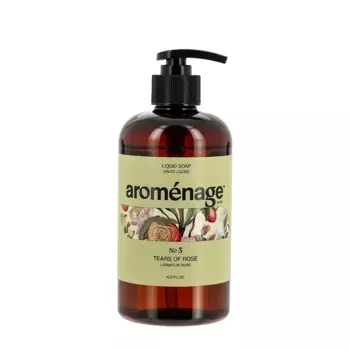 AROMENAGE Мыло жидкое, капли розы / Aromenage 450 мл