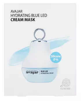 AVAJAR Маска кремовая увлажняющая / Hydrating Blue Led Cream Mask 5 шт