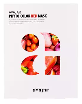 AVAJAR Маска питательная для лица / Phyto-Color Red Mask 10 шт