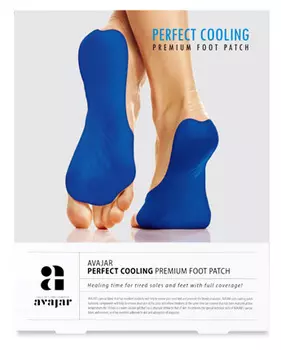 AVAJAR Патч охлаждающий для ступней ног / Perfect Cooling Premium Foot Patch 5 пар