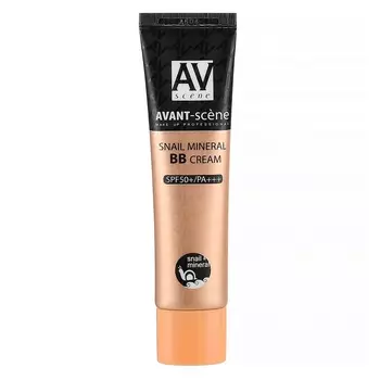 AVANT SCENE Крем BB, №21 бежевый натуральный / Snail Mineral 35 г