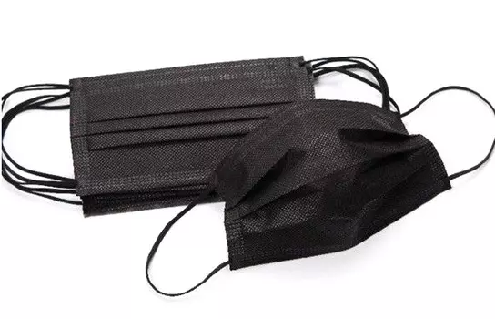 AVEMOD Маска медицинская одноразовая трехслойная, черная 200 шт