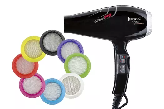 BABYLISS PRO Фен Bab Luminoso Nero ionic 2100W BAB6350IBE