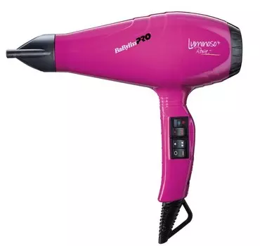 BABYLISS PRO Фен BaByliss Pro LUMINOSO +, розовый, 2 насадки, 2100Вт
