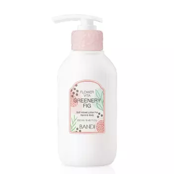 BANDI Лосьон для рук и тела Инжир / BANDI FLOWER VITA SOFT VELVET LOTION (GREENERY FIG) 250 мл