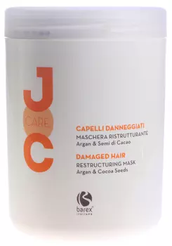 BAREX Маска с аргановым маслом и какао бобами Глубокое восстановление / JOC CARE 1000 мл