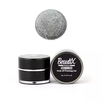 BEAUTIX Глиттер крупнозернистый, 303 серебряный / Gel Painting Glitz 5 г