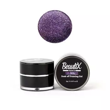 BEAUTIX Глиттер крупнозернистый, 306 фиолетовый / Gel Painting Glitz 5 г