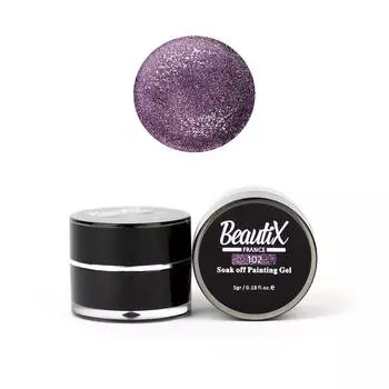 BEAUTIX Глиттер мелкозернистый, 102 фиолетовый / Gel Painting Glitz 5 г