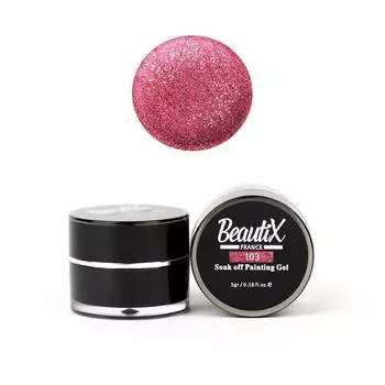 BEAUTIX Глиттер мелкозернистый, 103 алый / Gel Painting Glitz 5 г