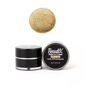 BEAUTIX Глиттер среднезернистый, 204 золотой / Gel Painting Glitz 5 г