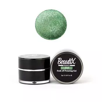 BEAUTIX Глиттер среднезернистый, 207 зеленый / Gel Painting Glitz 5 г