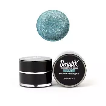 BEAUTIX Глиттер среднезернистый, 208 цвет морской волны / Gel Painting Glitz 5 г