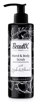 BEAUTIX Скраб для рук и тела, жожоба и миндаль 250 мл
