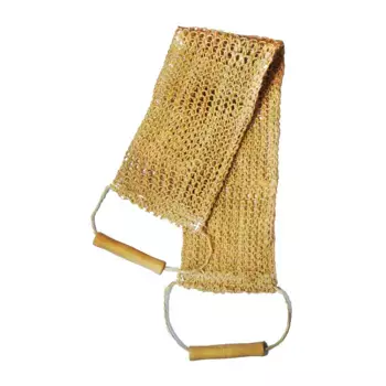 BEAUTY FORMAT Мочалка натуральная сизаль, среднее плетение, пояс / BEAUTY FORMAT 1 шт