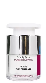 BEAUTY STYLE Концентрат активный / Taurine &amp; Resveratrol Anti Age plus 15 мл