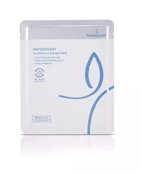 BEAUUGREEN Маска гидрогелевая с антиоксидантным эффектом / Glutathione Hydrogel Mask 1 шт