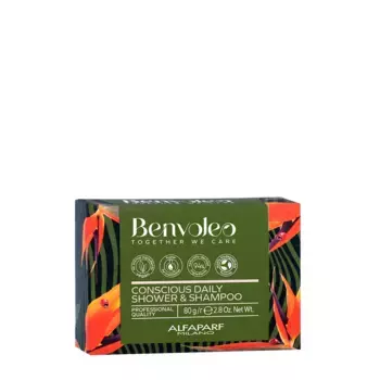 BENVOLEO Шампунь твёрдый для волос и тела для ежедневного использования / DAILY CONSCIOUS DAILY SHOW&SHAMP 80 гр
