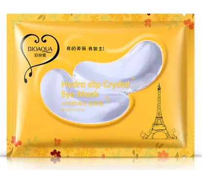 BIOAQUA Патчи гидрогелевые с отбеливающим эффектом для глаз / Hydra slip Crystal Eye Mask 2 патча (для одноразовой процедуры)
