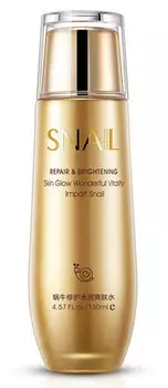 BIOAQUA Тонер восстанавливающий с муцином улитки для лица / Snail Repair &amp; Brightening 130 мл