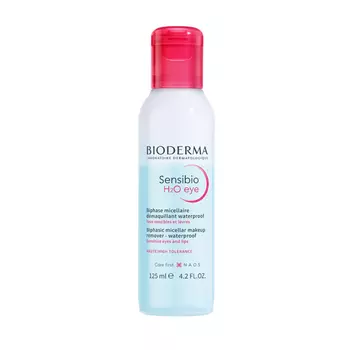BIODERMA Средство двухфазное мицеллярное для очищения глаз и губ / Sensibio H2O 125 мл