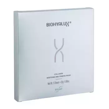 BIOHYALUX Маска с лифтинг-эффектом для восстановления с коллагеном / Biohyalux Collagen Soothing And Firming Mask 5*25 гр