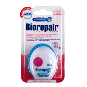 BIOREPAIR Нить зубная вощеная расширяющаяся / Filo Cerato Espandibile 30 м