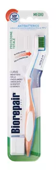 BIOREPAIR Щетка зубная изогнутая для комплексной защиты, синяя / CURVE Protezione Totale