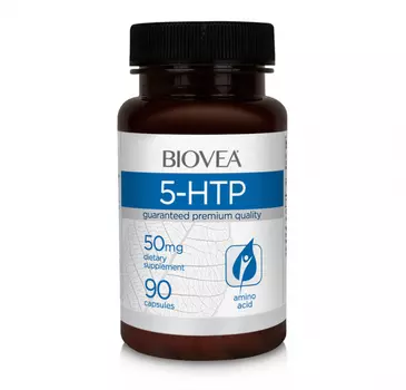 BIOVEA Добавка биологически активная к пище 5-гидрокситриптофан / 5-HTP 50 мг 90 капсул
