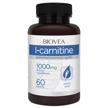 BIOVEA Добавка биологически активная к пище L-Карнитин / L-Carnitine 1000 мг 60 таблеток